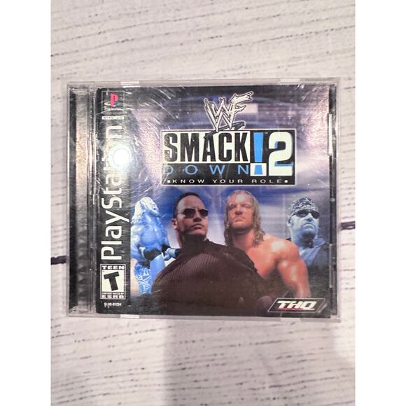 PS1 WWF Smack Dow2n 2 Know Your Role - Picture 1 of 3